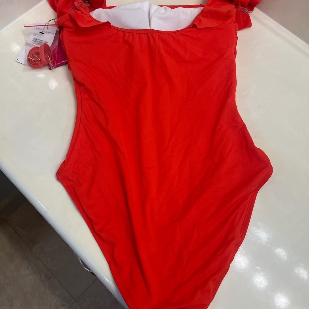 Vince Camuto Bold Red Swimwear